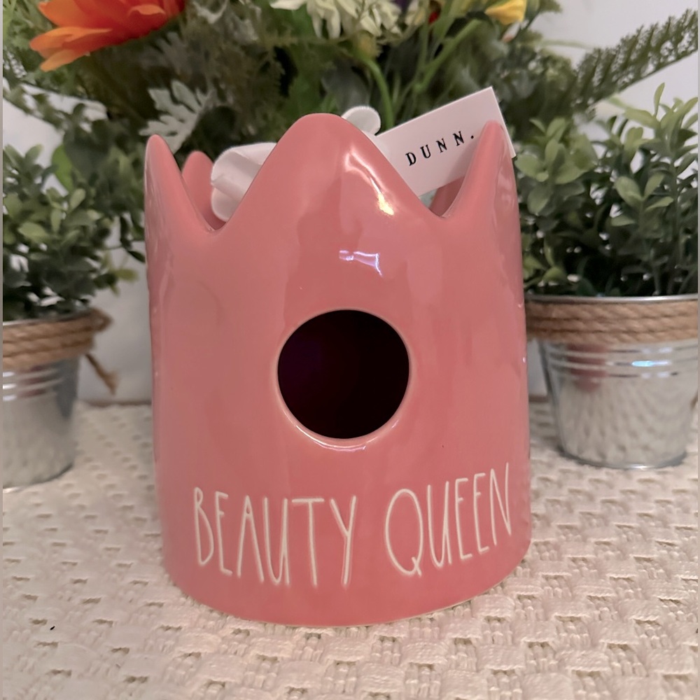 Rae Dunn Beauty Queen Pink Birdhouse